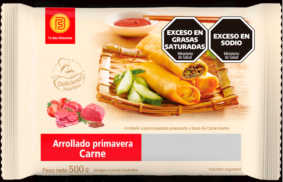 Fu Bao Arrollado - Carne 500g 