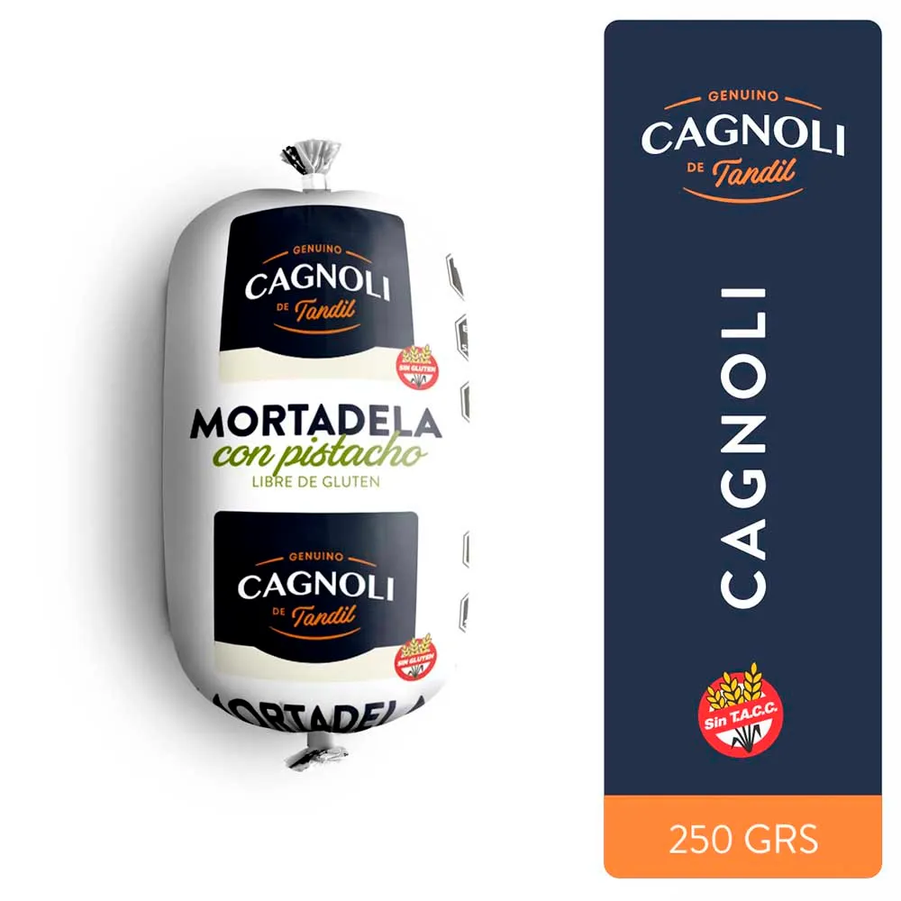 [Cod 559] Cagnoli - Mortadela Mini con pistachos (260 Grs)