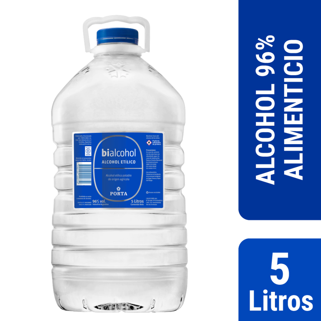 Alcohol Tridestilado Bialcohol - Bidon 5l