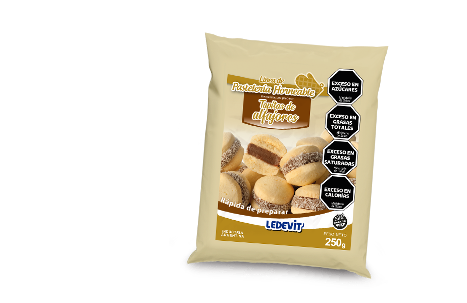 [911] Ledevit - Tapitas para Alfajores de Maicena x 250gr. 