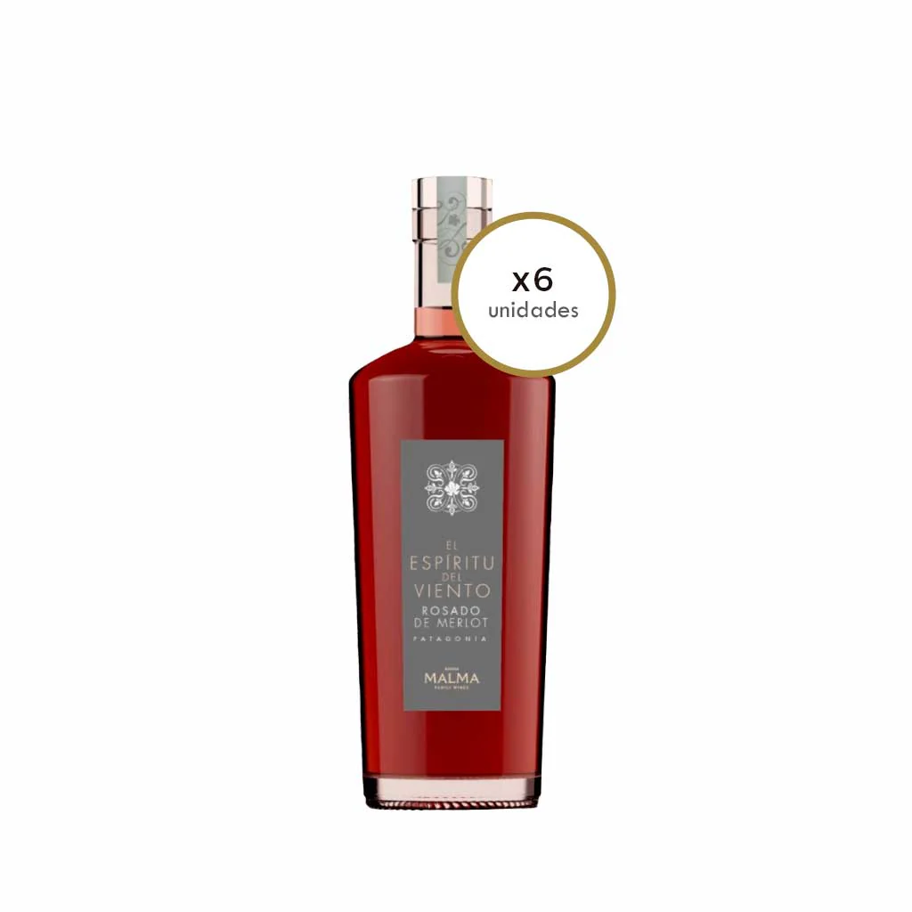 Malma Rosado de Merlot Caja x6 - El Espiritu del Viento 
