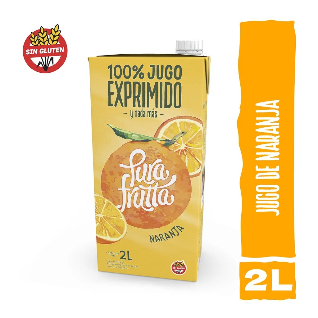 Jugo 100% Exprimido Pura Frutta 2000ml 
