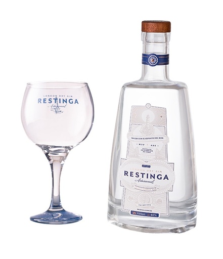 [1240] Gin Restinga - London Dry Estuche 1 Botella 1 Copa