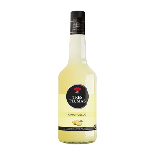 Licor Tres Plumas  - Limoncello Botella 750c
