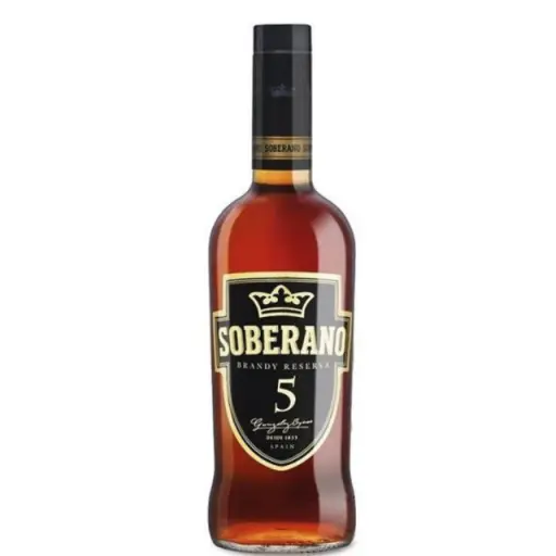 Brandy Soberano Reserva 5 Años - Brandy Botella 700c