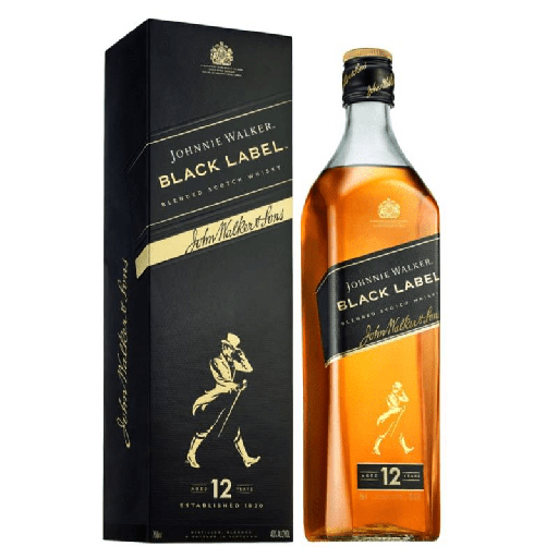 Whisky Johnnie Walker - Black Botella 750c