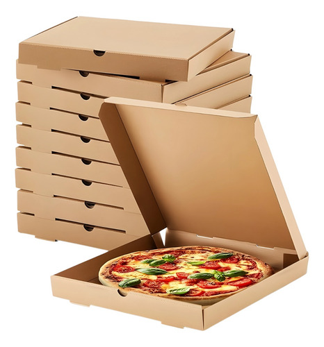 Caja de carton microcorrugado para pizza grande x50u