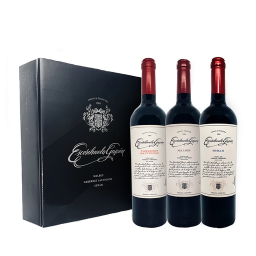 [220] Escorihuela Gascon Estuche Black 3 Botellas 750c 