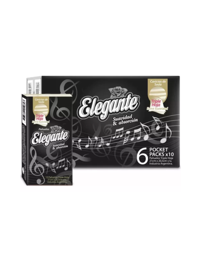 [Cod 982] Pañuelo Elegante Triple hoja 27 pack x 6 pocket x 10u (982)
