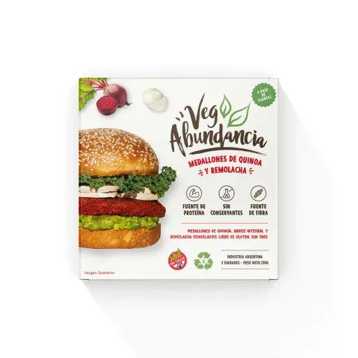 Veg Abundancia Hamburguesa - Quinoa y Remolacha 250g