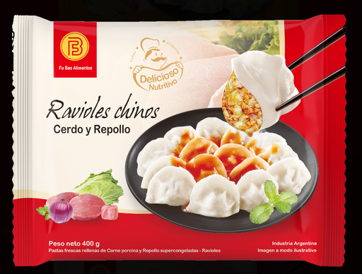 [001] Fu Bao Ravioles Chinos - Cerdo y Repollo 400g
