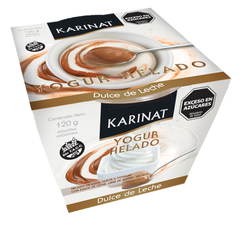 [8308] Karinat Yogurth Helado - Dulce de Leche 120g