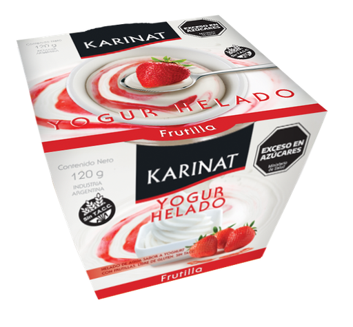 [8309] Karinat Yogurth Helado - Frutilla 120g