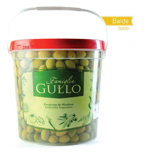 [117] Gullo - Aceitunas Verdes en Salmuera T°1 - Balde 4,800k