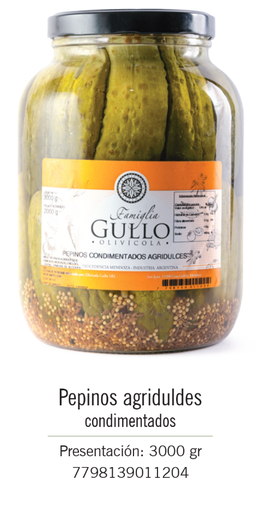 [1120] Gullo - Pepinos Agridulces Condimentados 3k