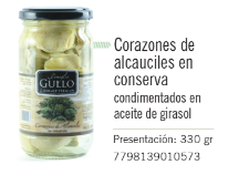 [455] Gullo - Corazónes de Alcauciles condimentados - Frasco 330g