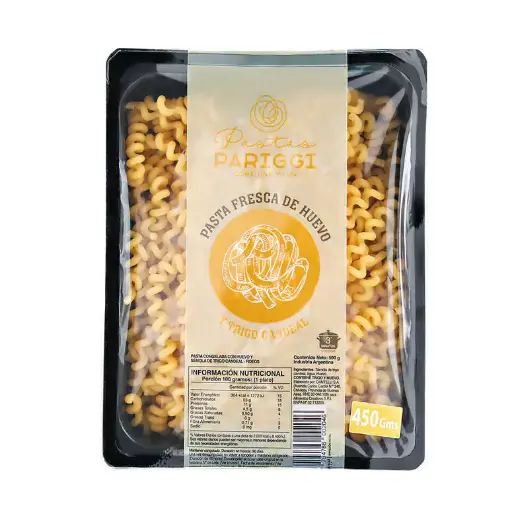 [010201] Pariggi Pastas - Fusilli Lunghi al huevo 450g