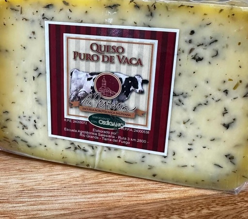 Queso La Mision Leche de Vaca con oregano - 1k