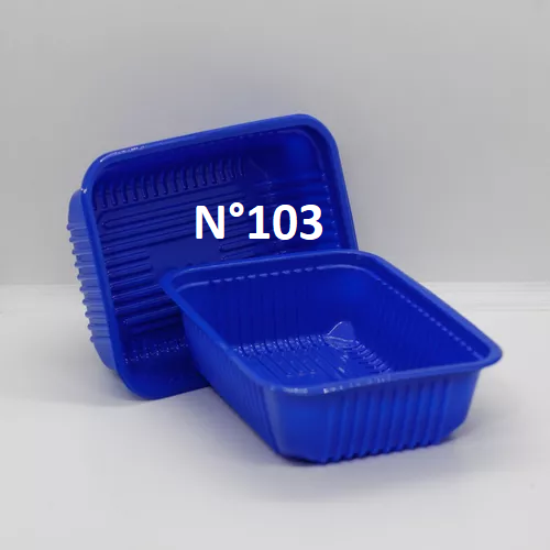 Bandeja 103 - Azul - Plástico PP - 100u