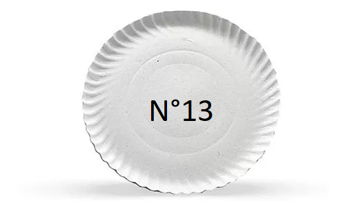 Bandeja Redonda de cartón Nº13 x100u