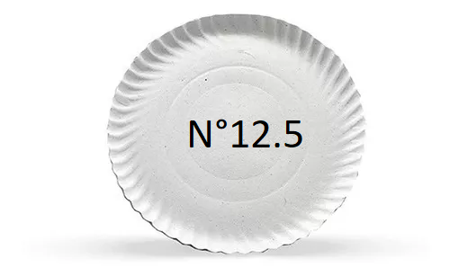 Bandeja Redonda Nº12.5 (Diam 21.5cm) - Cartón - 100u
