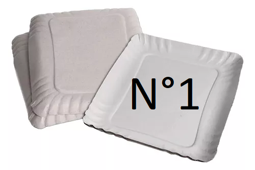 Bandeja Rectangular Nº1 - Cartón - 100u