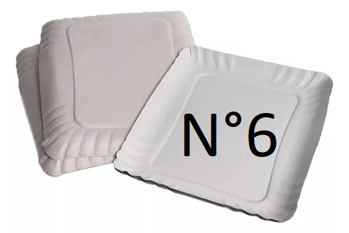 Bandeja Rectangular de cartón Nº6 x100u