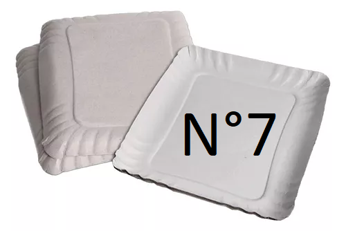 Bandeja Rectangular Nº7 - Cartón - 100u