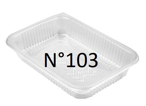Bandeja 103 - Plástico PP - 100u