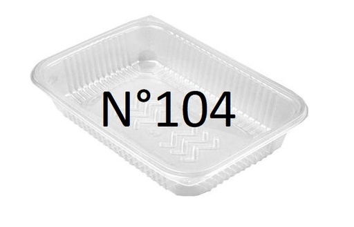 Bandeja 104 - Plástico PP - 100u