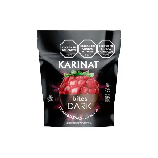[4823] Karinat Dark Bites - Postre Frambuesa 120g