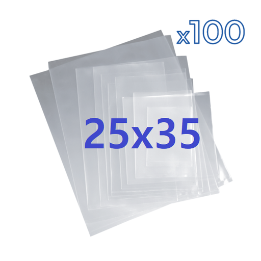 Bolsa POLIPROPILENO - Pack x100 Unidades - transparente 25*35cm