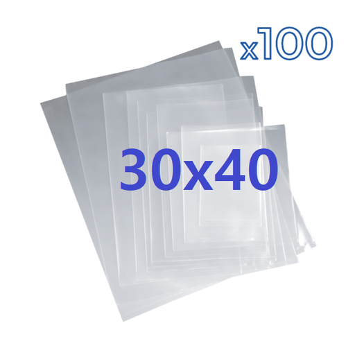 Bolsa POLIPROPILENO - Pack x100 Unidades - transparente 30*40cm