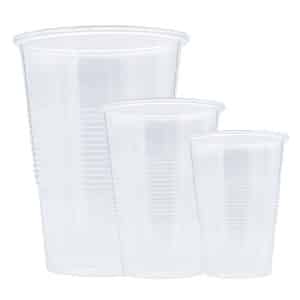 Vaso Plástico Traslucido 800cc x100u.