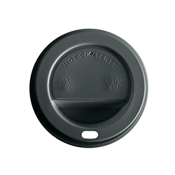 Tapa Negra para Vaso de Polipapel 240cc