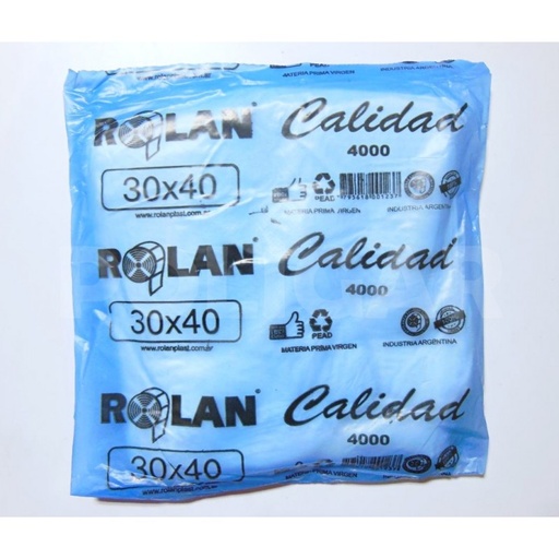Bolsa camisa Rolan 30x40cm x 100u