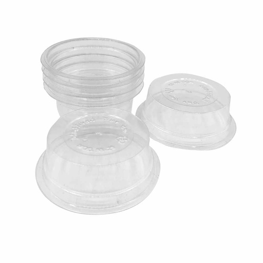 Pote Traslucido (250cc/8oz) 7cm diametro x 2cm alto x 50u 