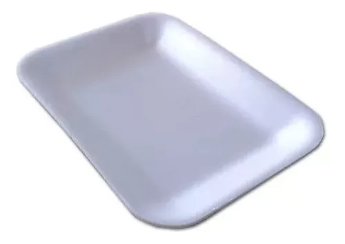 Bandeja Telgopor - Blanco (20x15cm) - Unidad