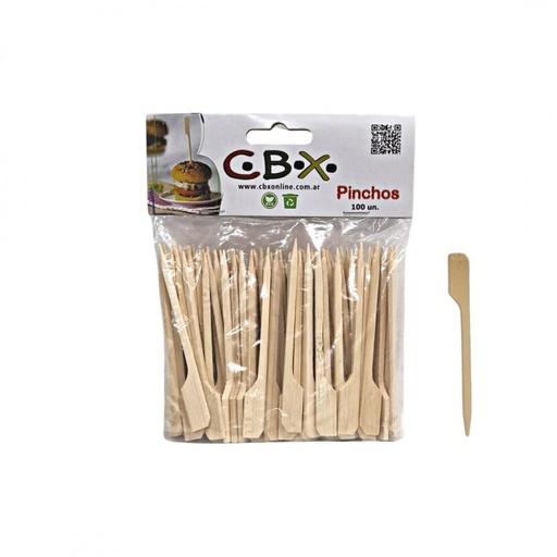 Pinchos para catering con agarre de degustación 10cm x 100u