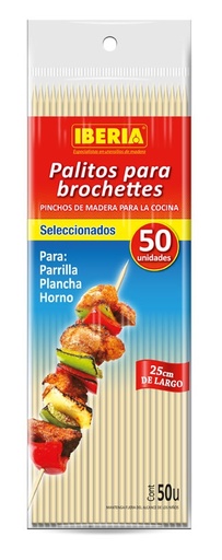 Pinchos para brochettes 15 cm x 50u
